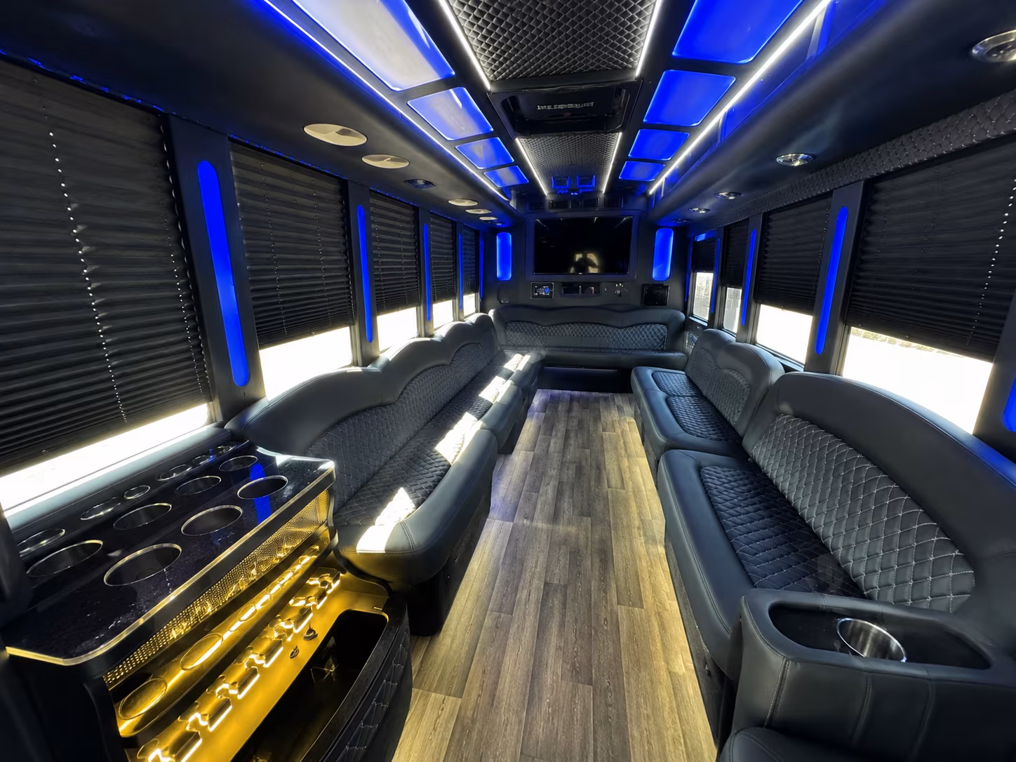 Long Island Concert & Music Festival Transportation party bus interior