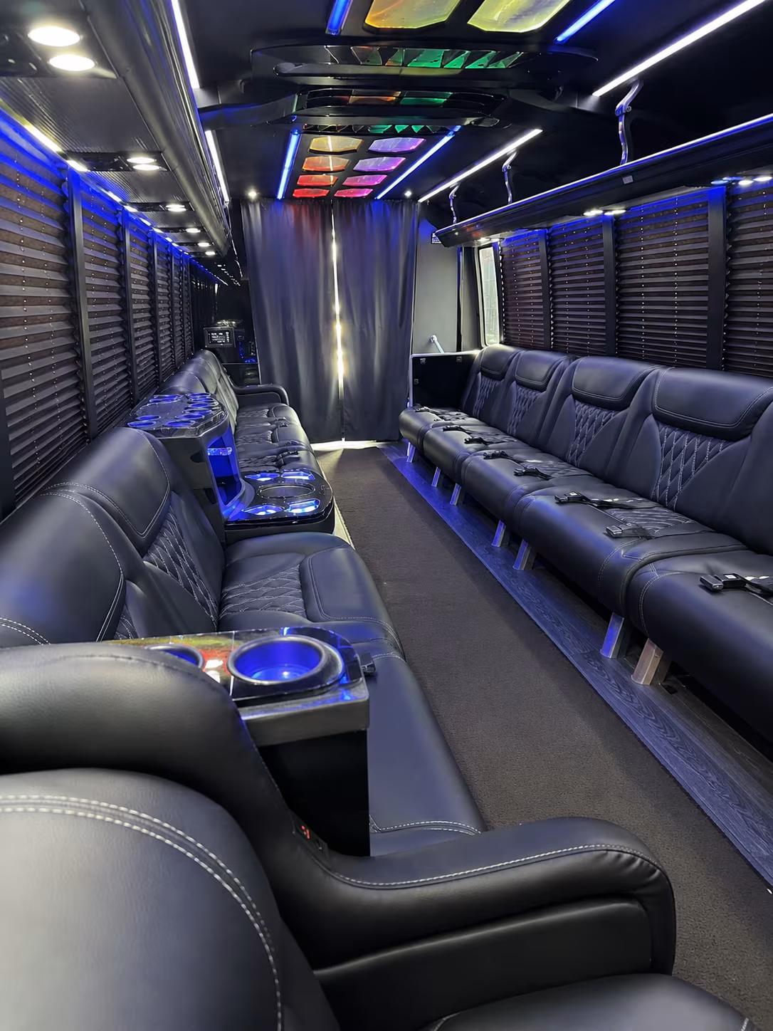 Long Island Private Event Transportation party bus exterior