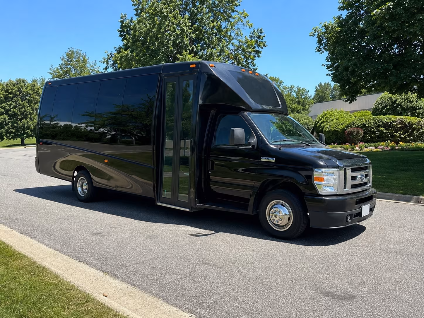 Long Island Private Event Transportation party bus exterior