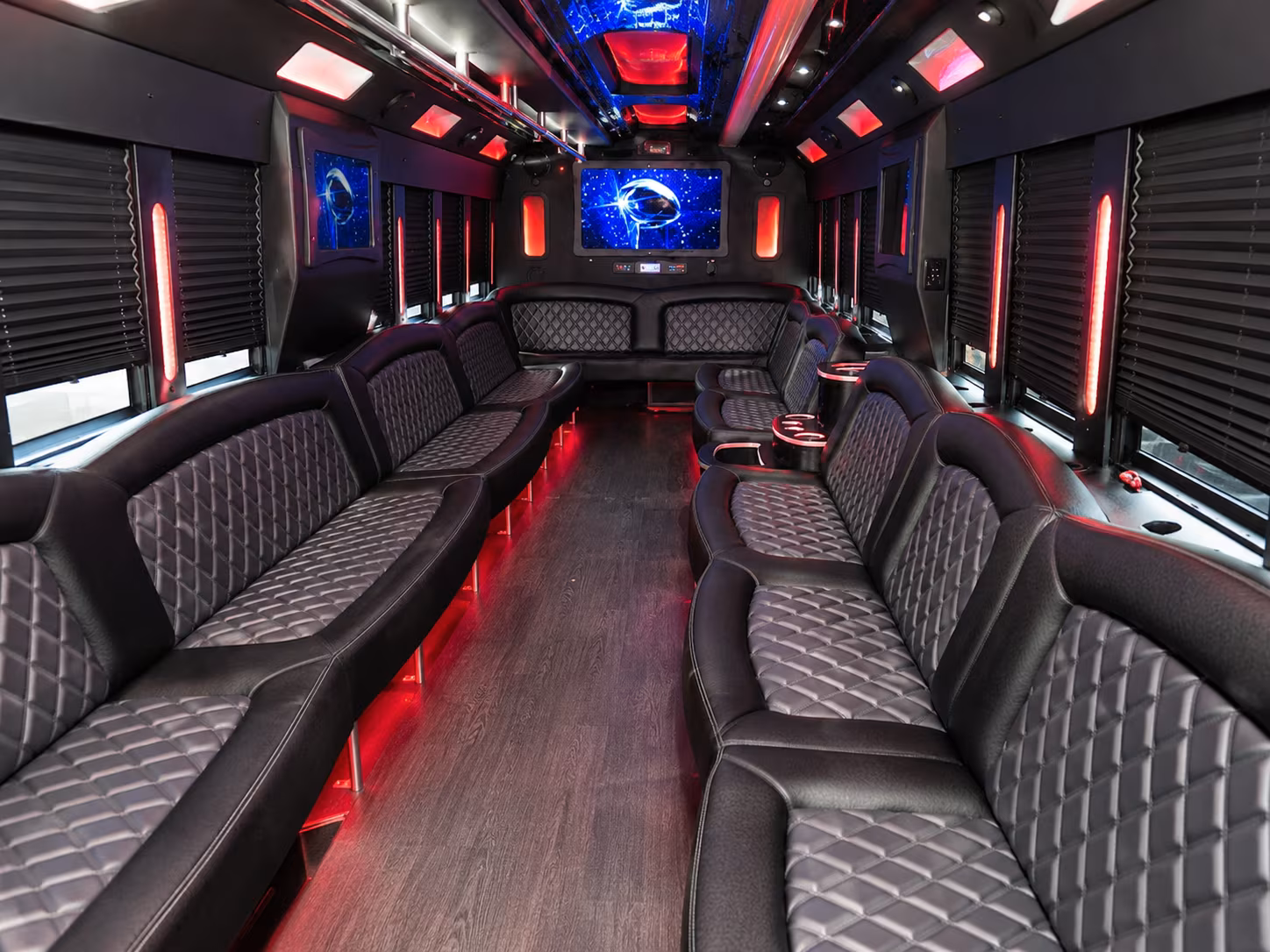 Long Island Wedding Transportation party bus exterior
