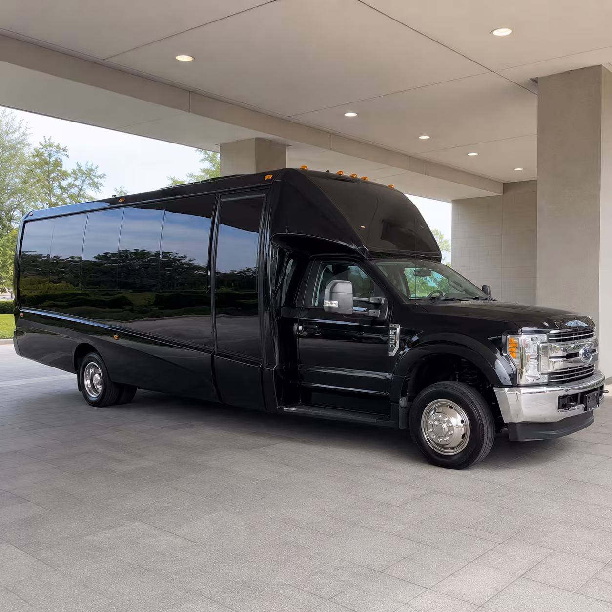 Long Island Wedding Transportation party bus exterior