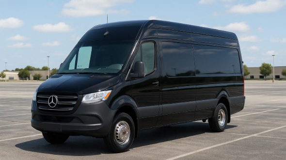 Exterior of Charter Bus Company New York City's 14 Passenger Sprinter Limousine in New York City