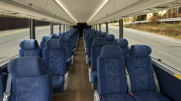 Interior of Charter Bus Company Long Island's 25 Passenger Mini Bus in Long Island