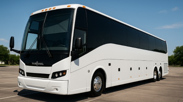 Exterior of Charter Bus Company Babylon's 40 Passenger Party Bus in Babylon