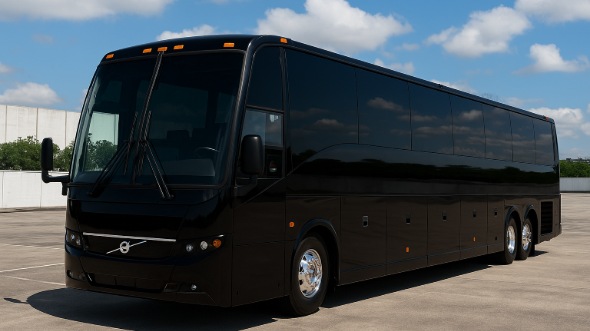 Exterior of Charter Bus Company Long Island's 44 Passenger Charter Bus in Long Island