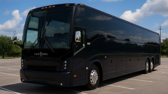 Exterior of Charter Bus Company Brookhaven's 50 Passenger Party Bus in Brookhaven