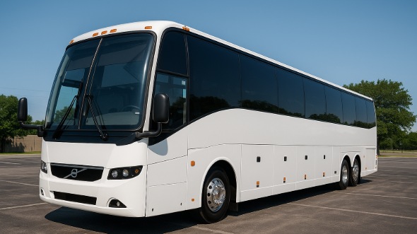 Exterior of Charter Bus Company Long Island's 56 Passenger Charter Bus in Long Island