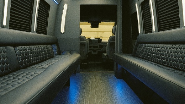 long island 20 passenger party bus interior